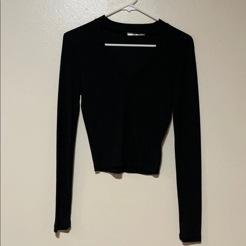 Long sleeve crop top